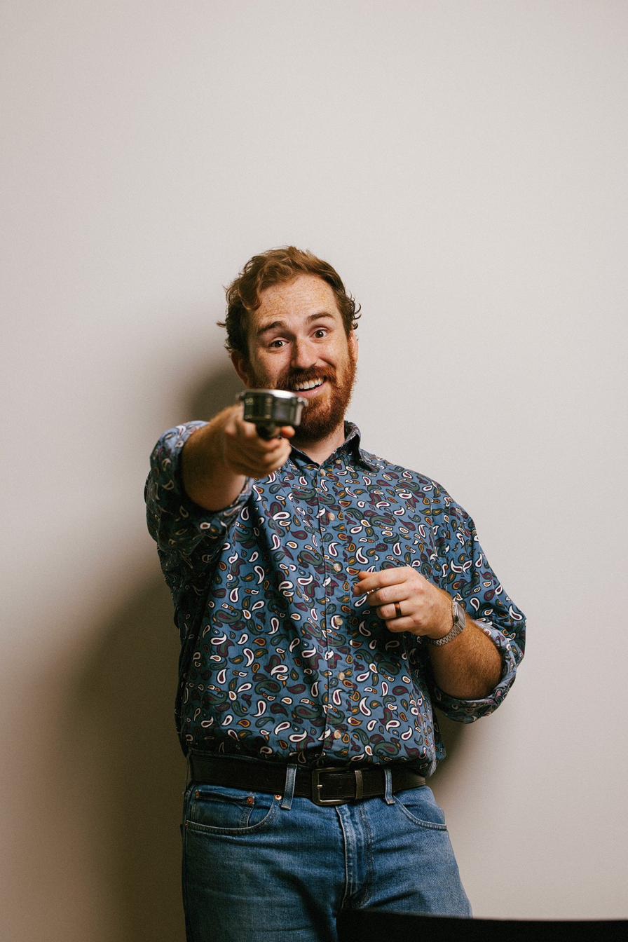 Luke Schneider, founder and head barista of JoyBlast Coffee in Greenville, SC